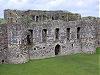 Beaumaris castle wales welsh uk front inside full view grass